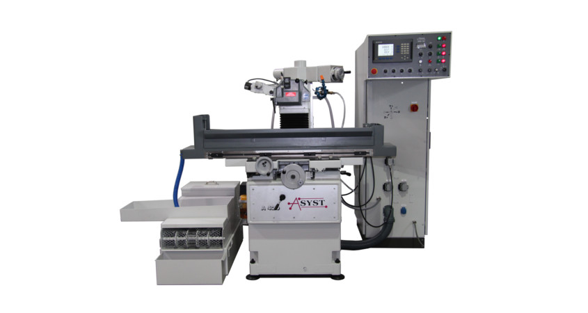ASYST grinding machine A 420 (model JUNG JF  415) with a simple, user-friendly  ASYST-control AMS 100 ECO,<br> grinding area 450 x 185 mm